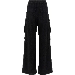Black Cotton Cargo Pants