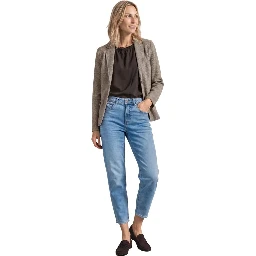 Brown Polyester Blazer