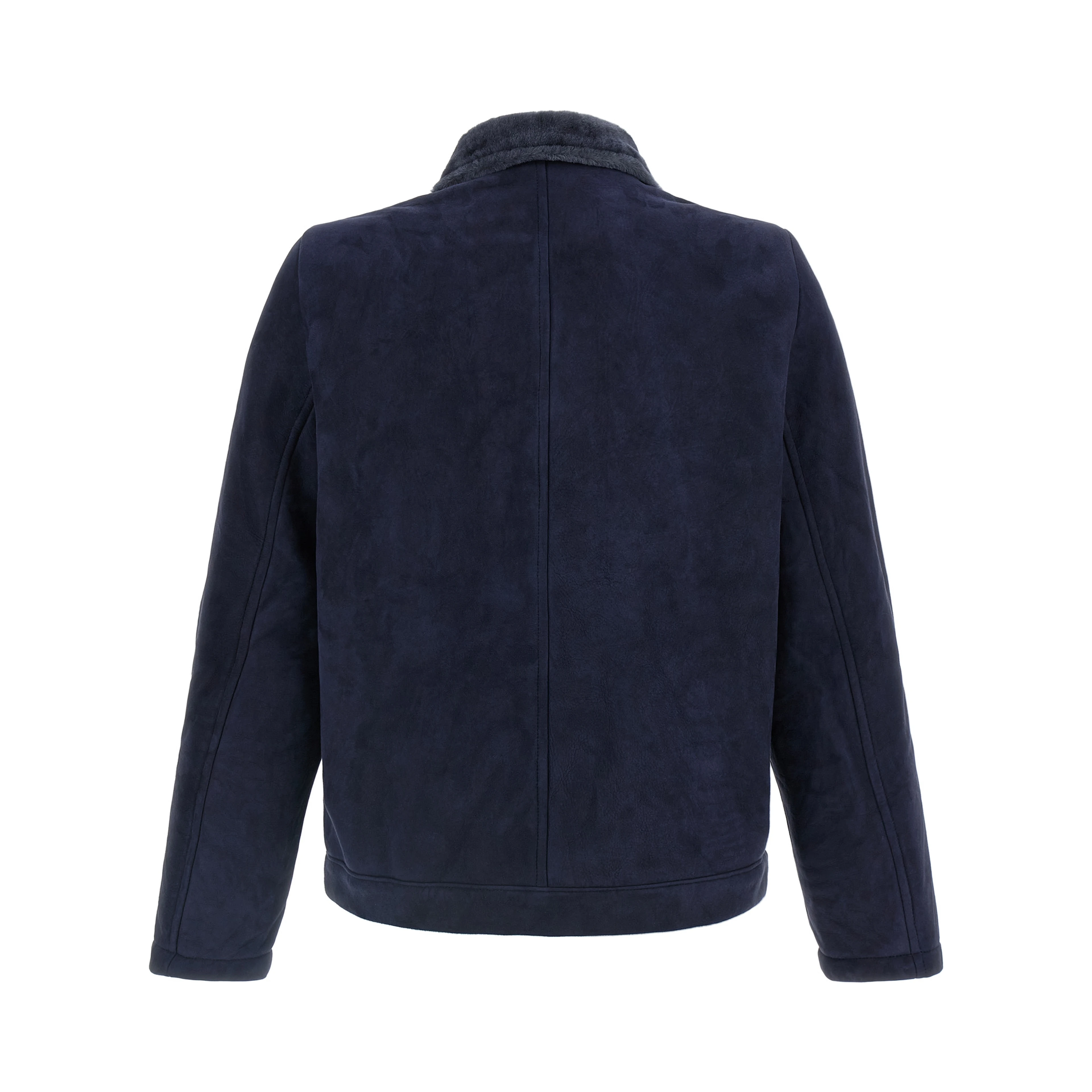 Blue Lamb Leather Leather Jacket