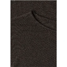 Brown Viscose Long Sleeve T-Shirt