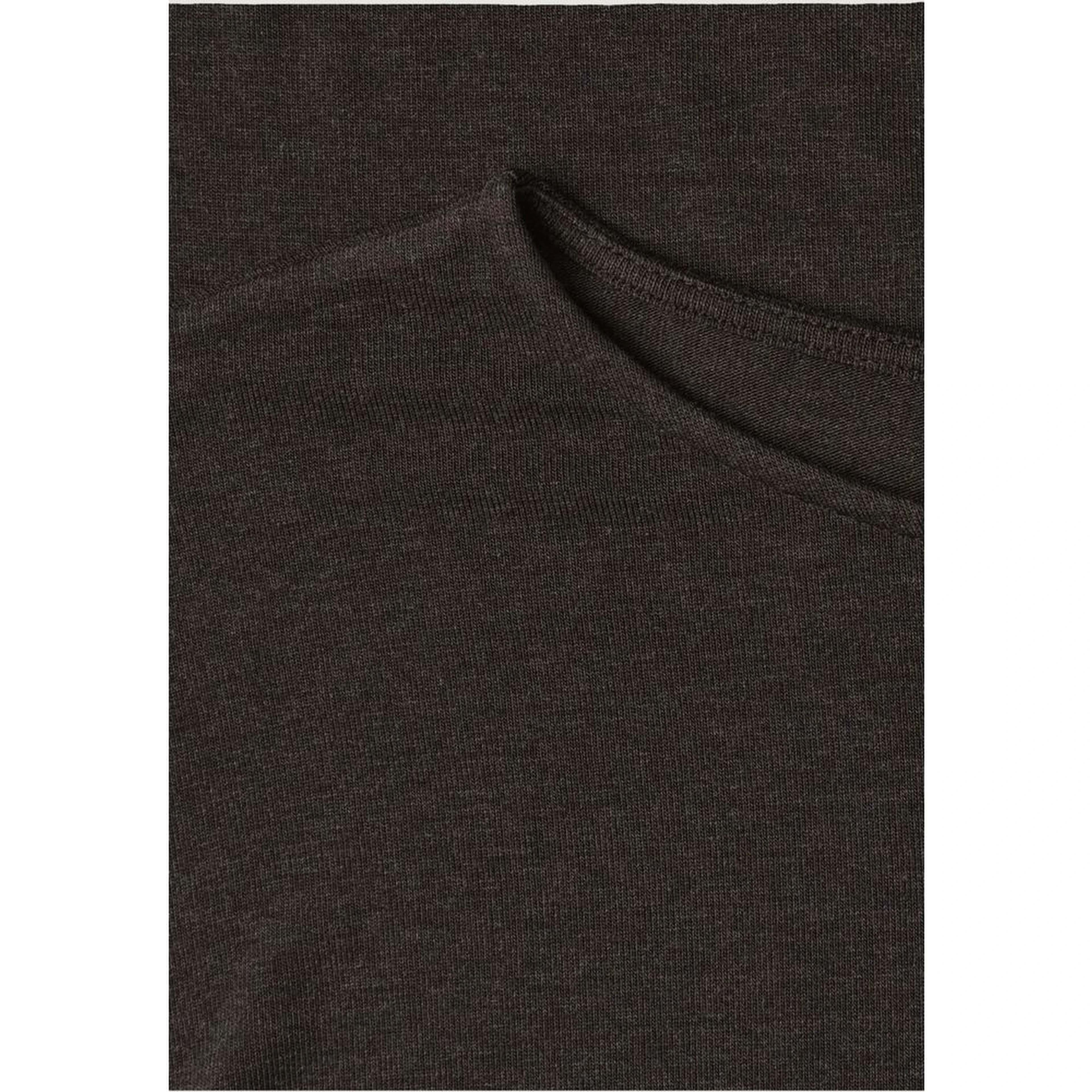 Brown Viscose Long Sleeve T-Shirt