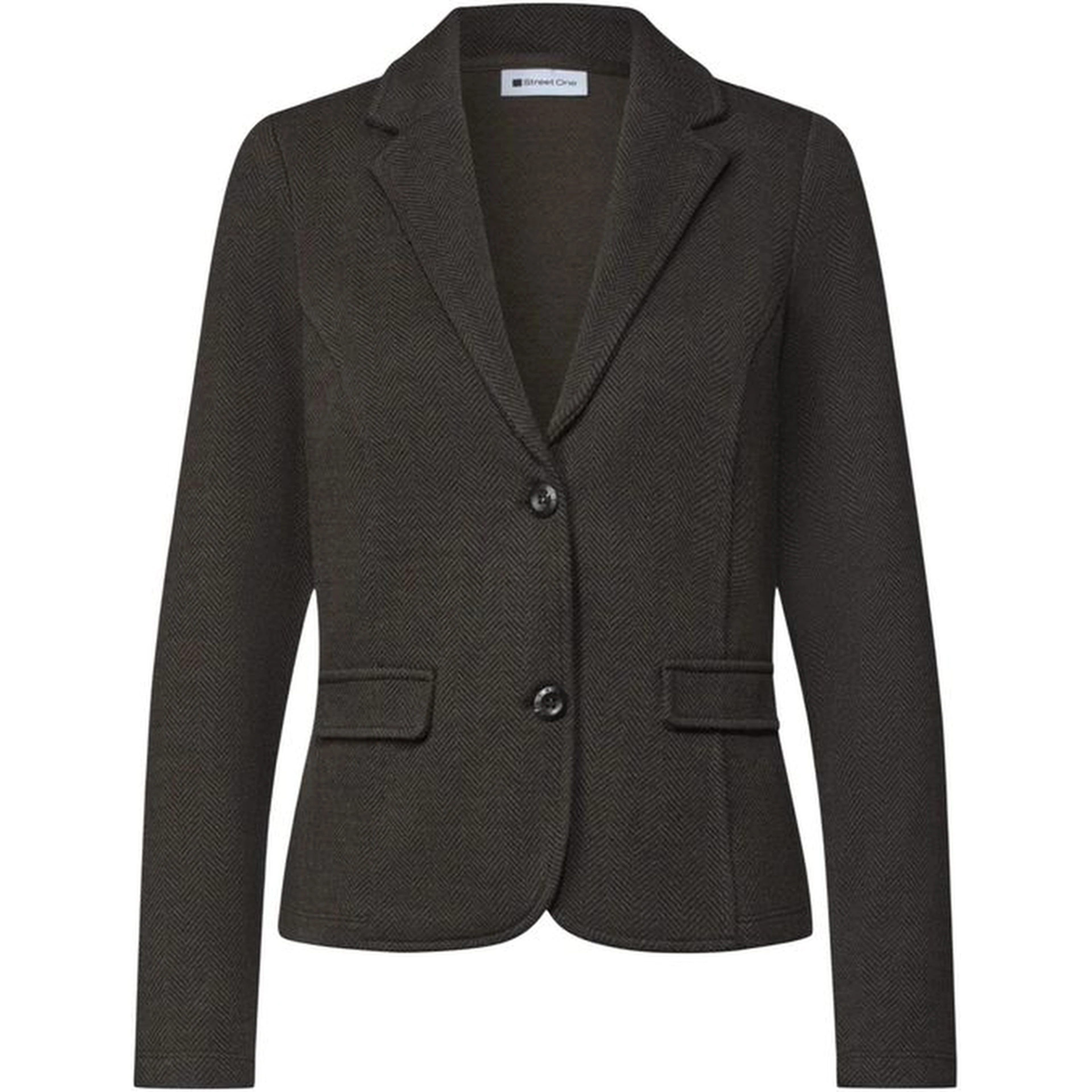 Brown Polyester Blazer