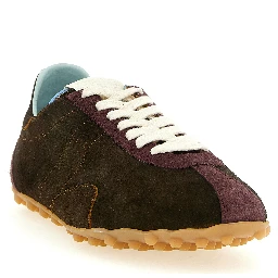 Brown Calfskin Athletic Sneakers