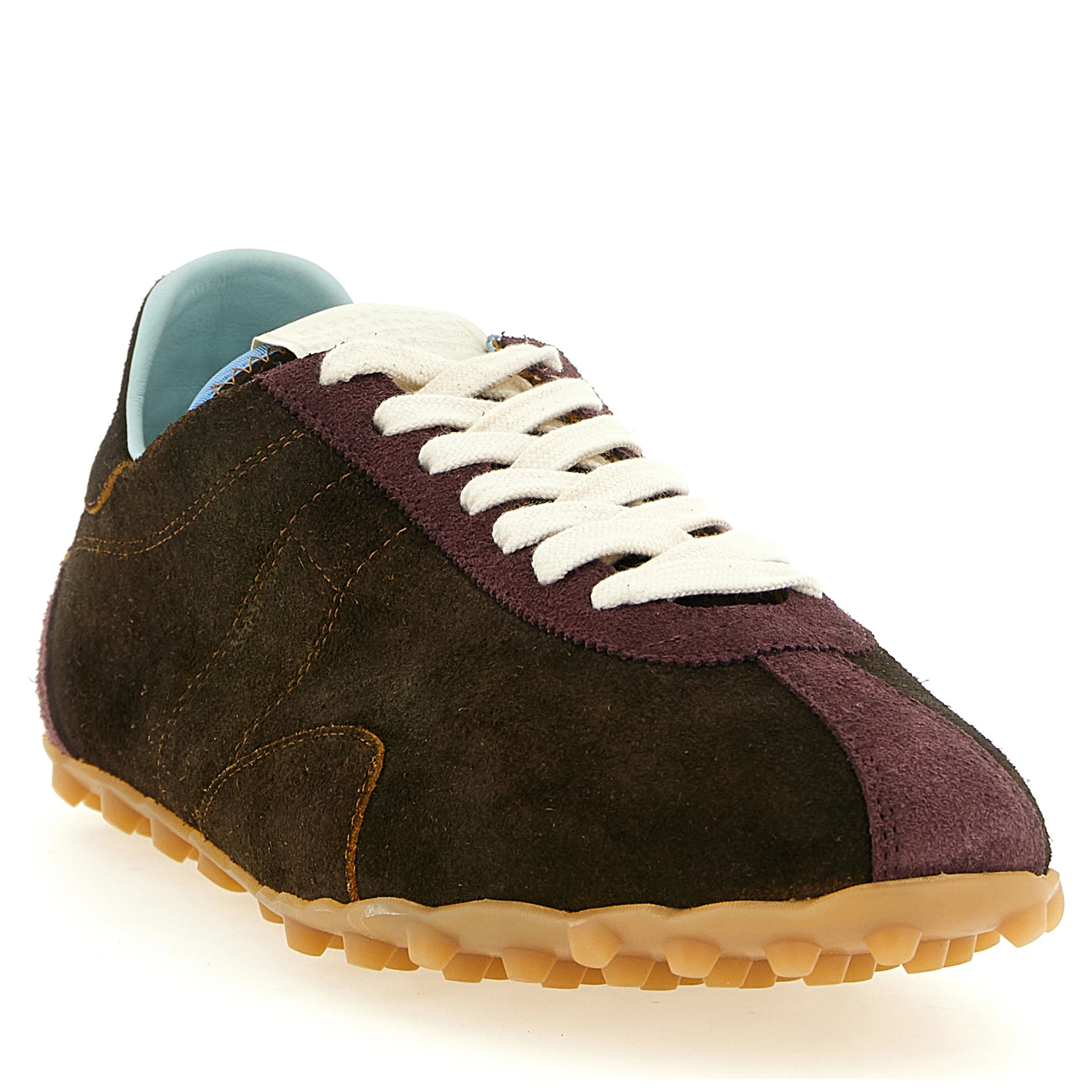 Brown Calfskin Athletic Sneakers