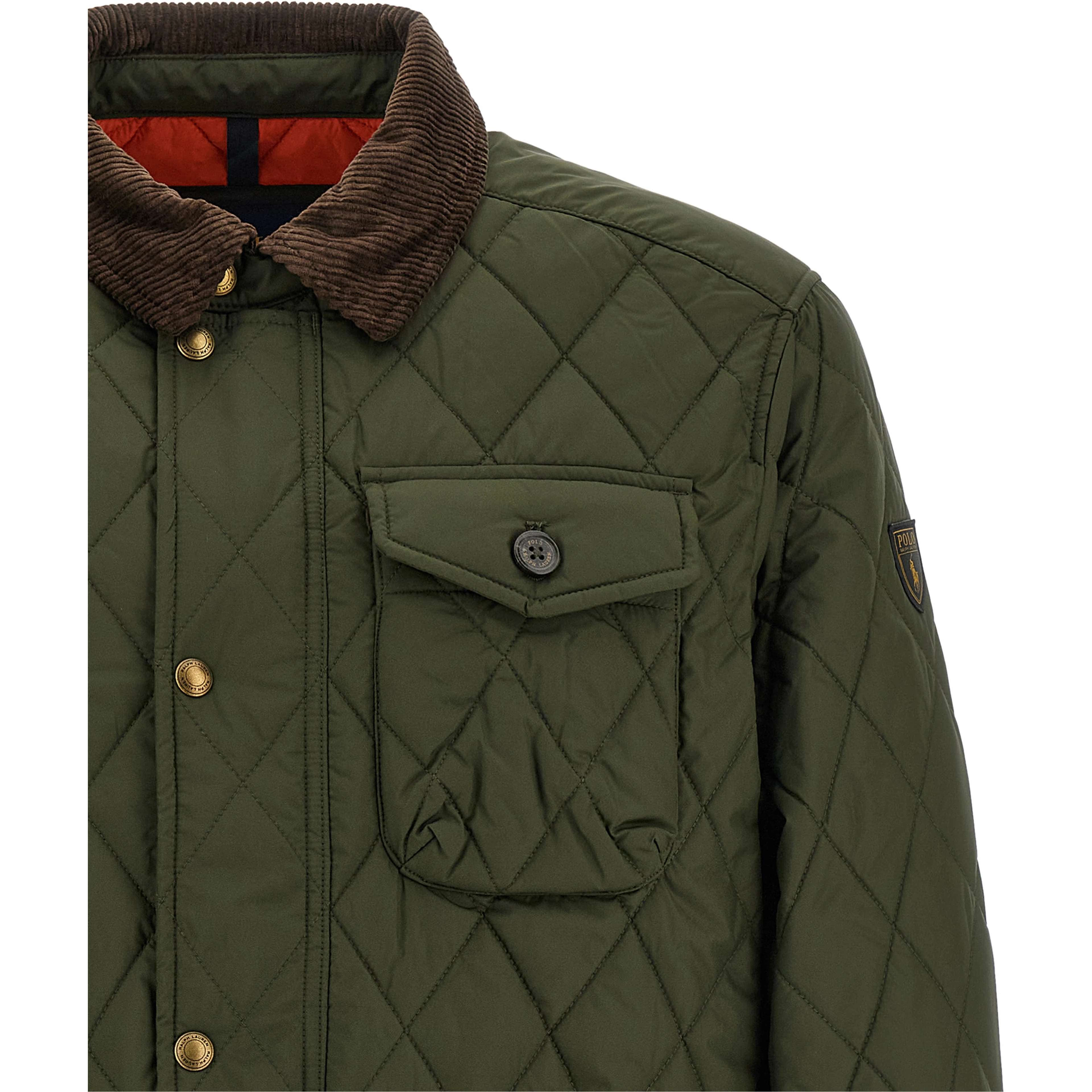 Bicolor Polyester Full-Length Jacket