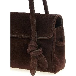 Brown Calfskin Shoulder Bag