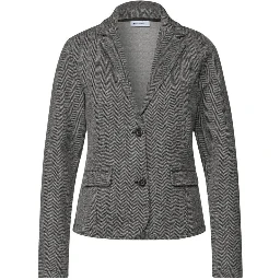 Black Polyester Blazer