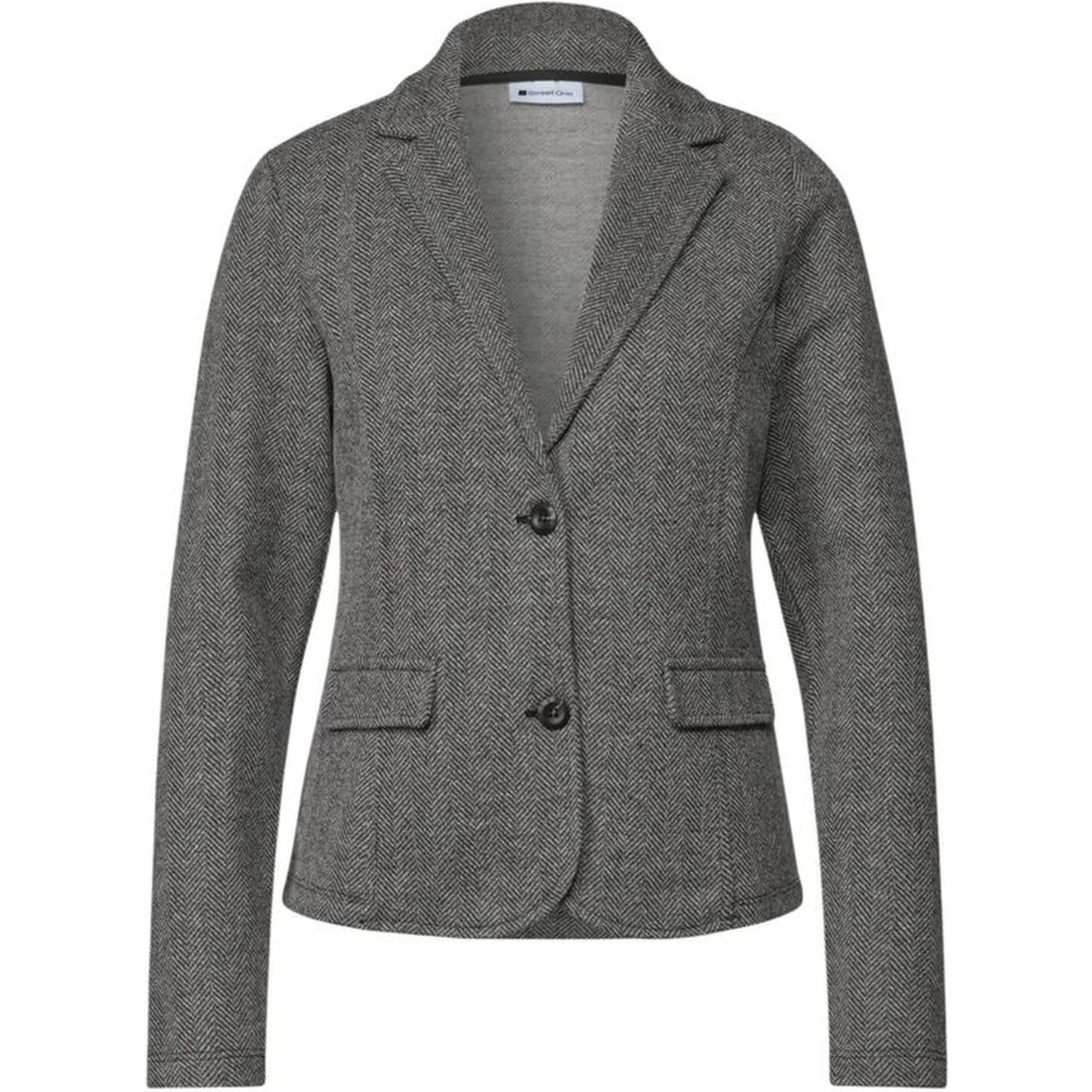 Black Polyester Blazer