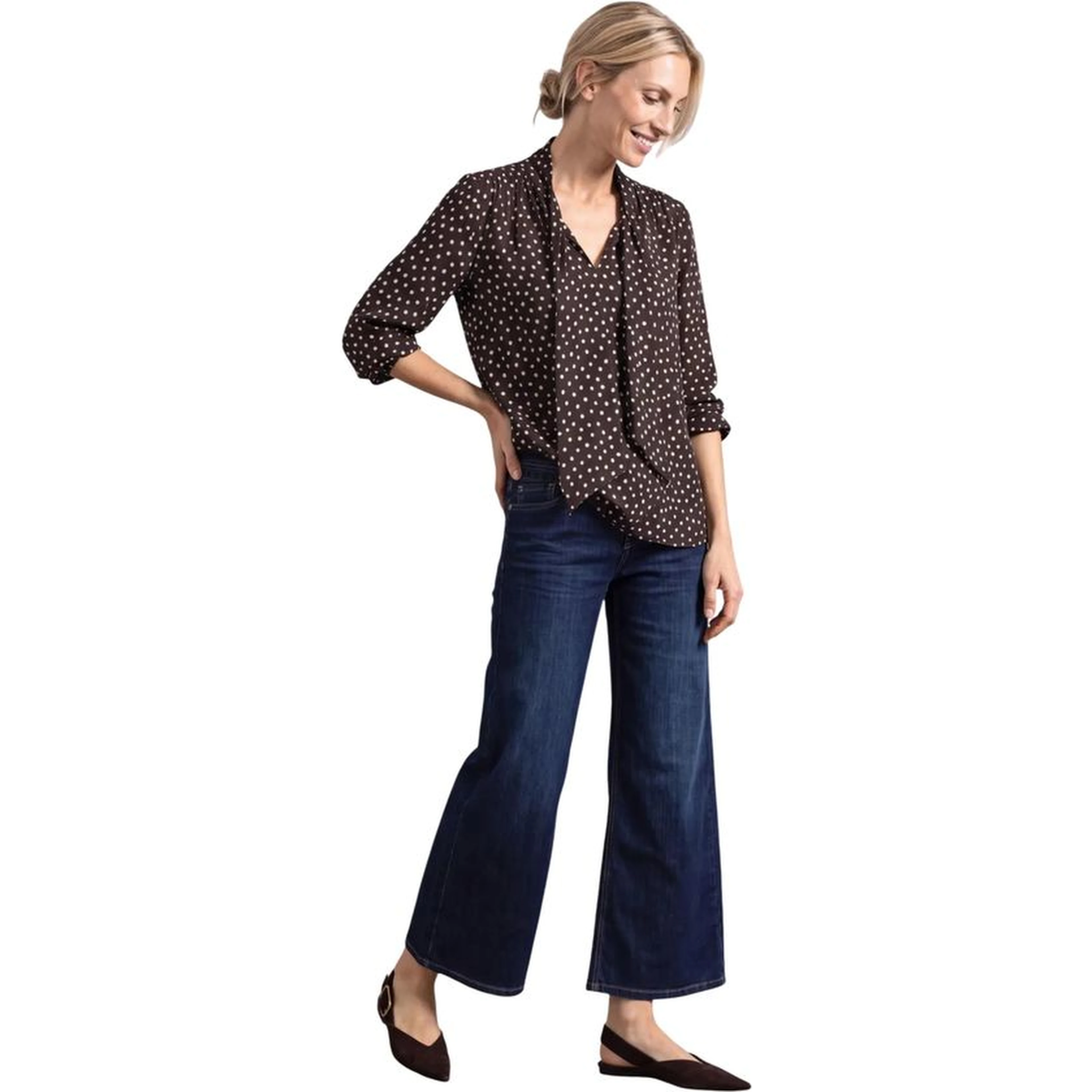Brown Viscose Blouse