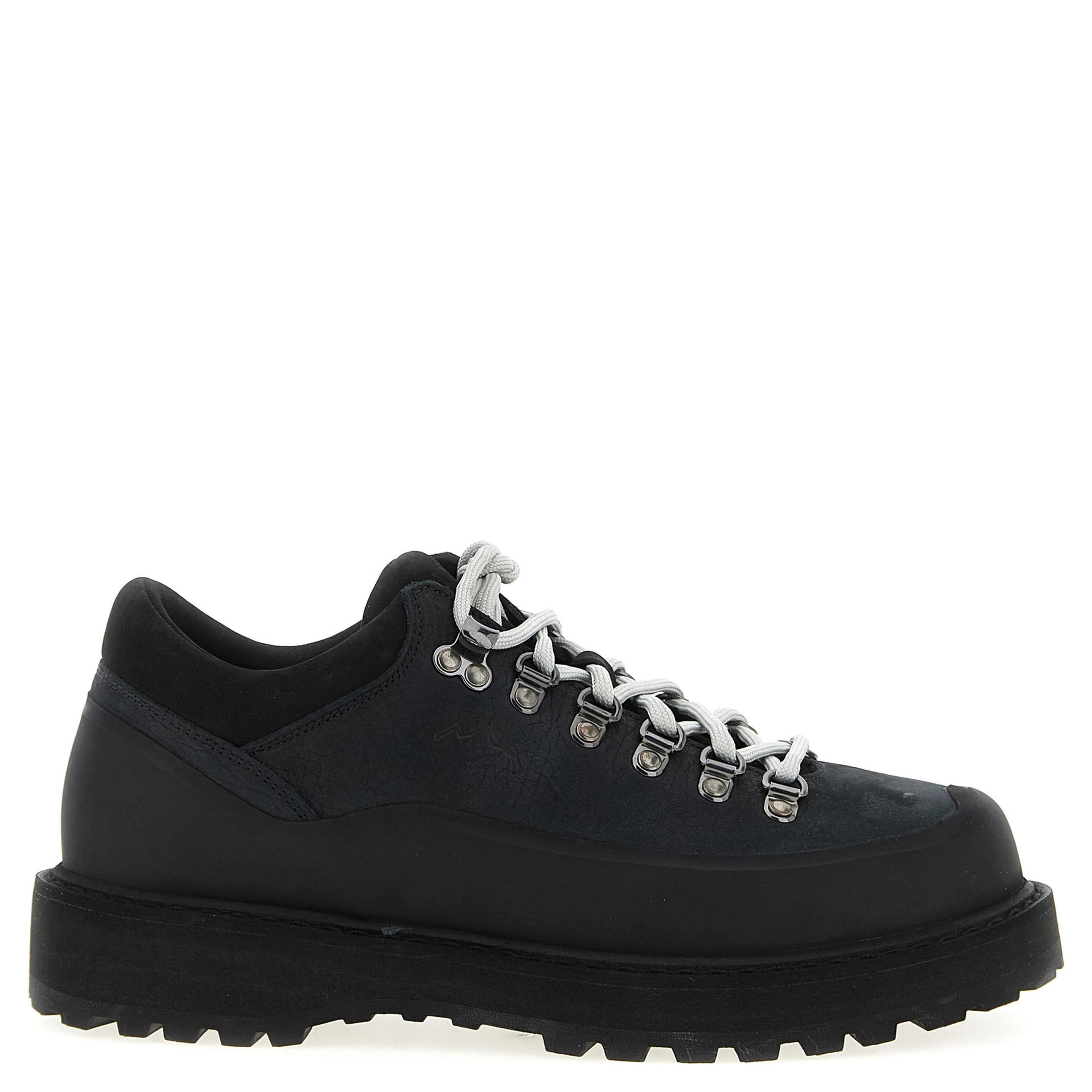Black Cowhide Ankle Boots