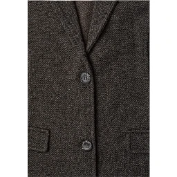 Brown Polyester Blazer