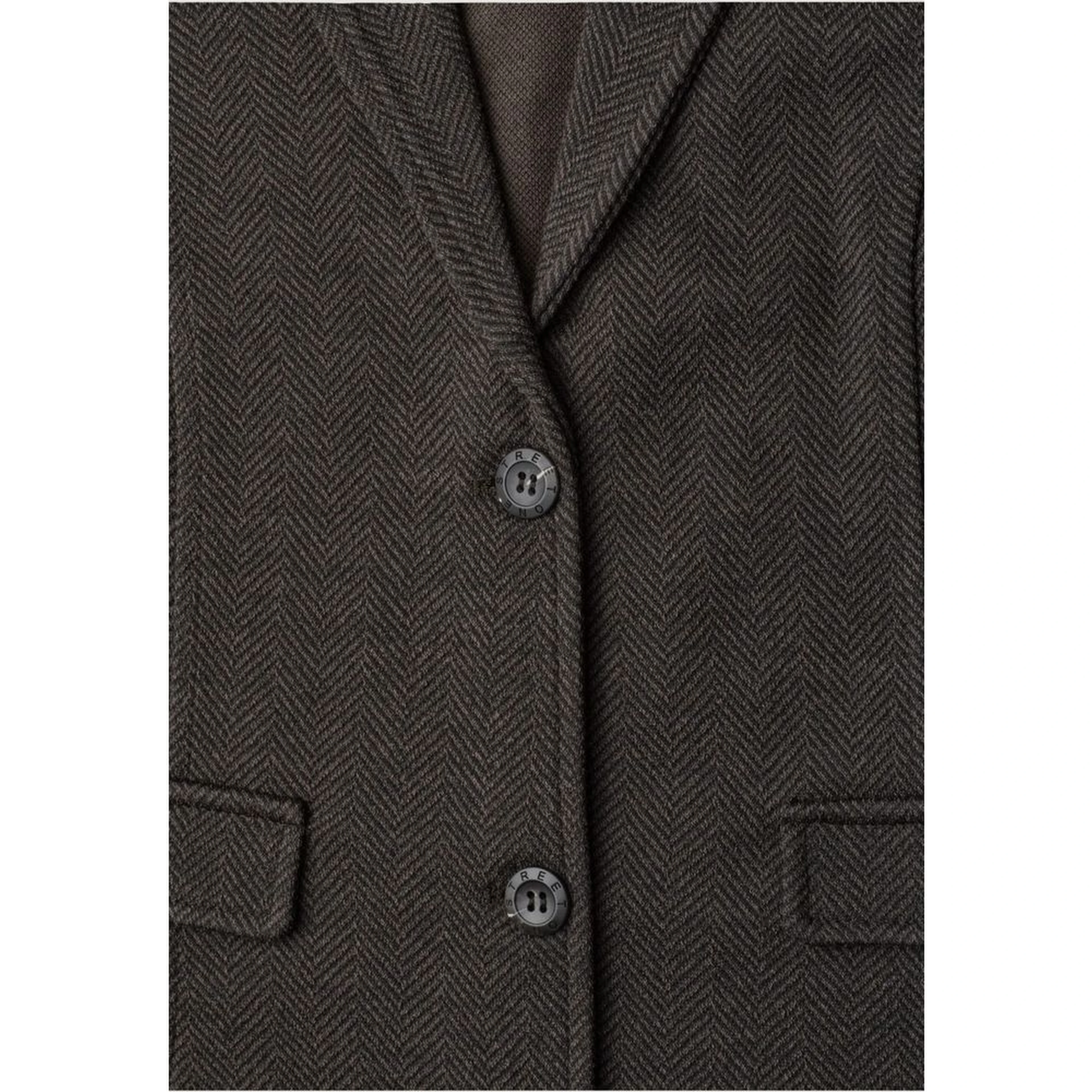 Brown Polyester Blazer