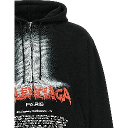 Black Cotton Sweatshirt