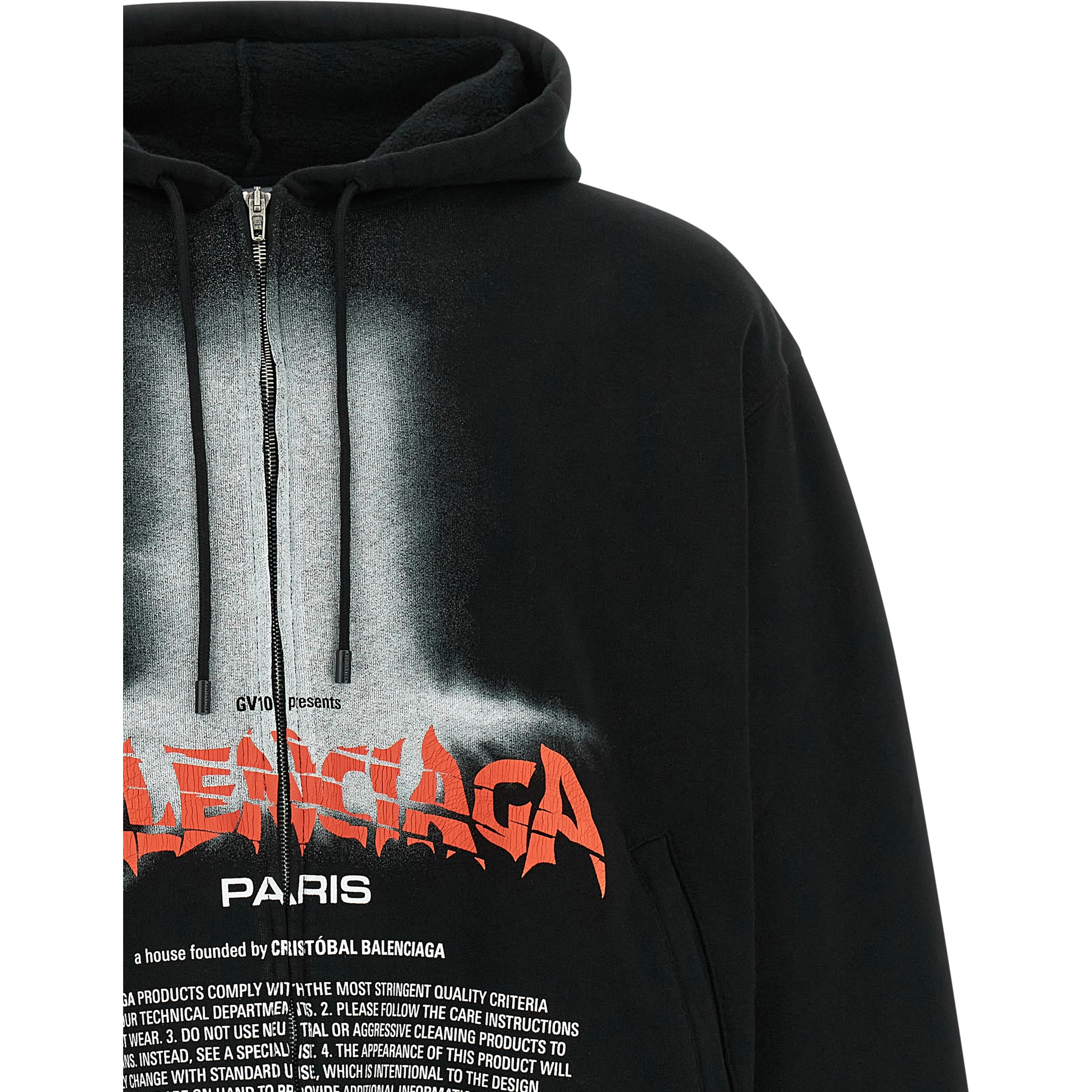 Black Cotton Sweatshirt