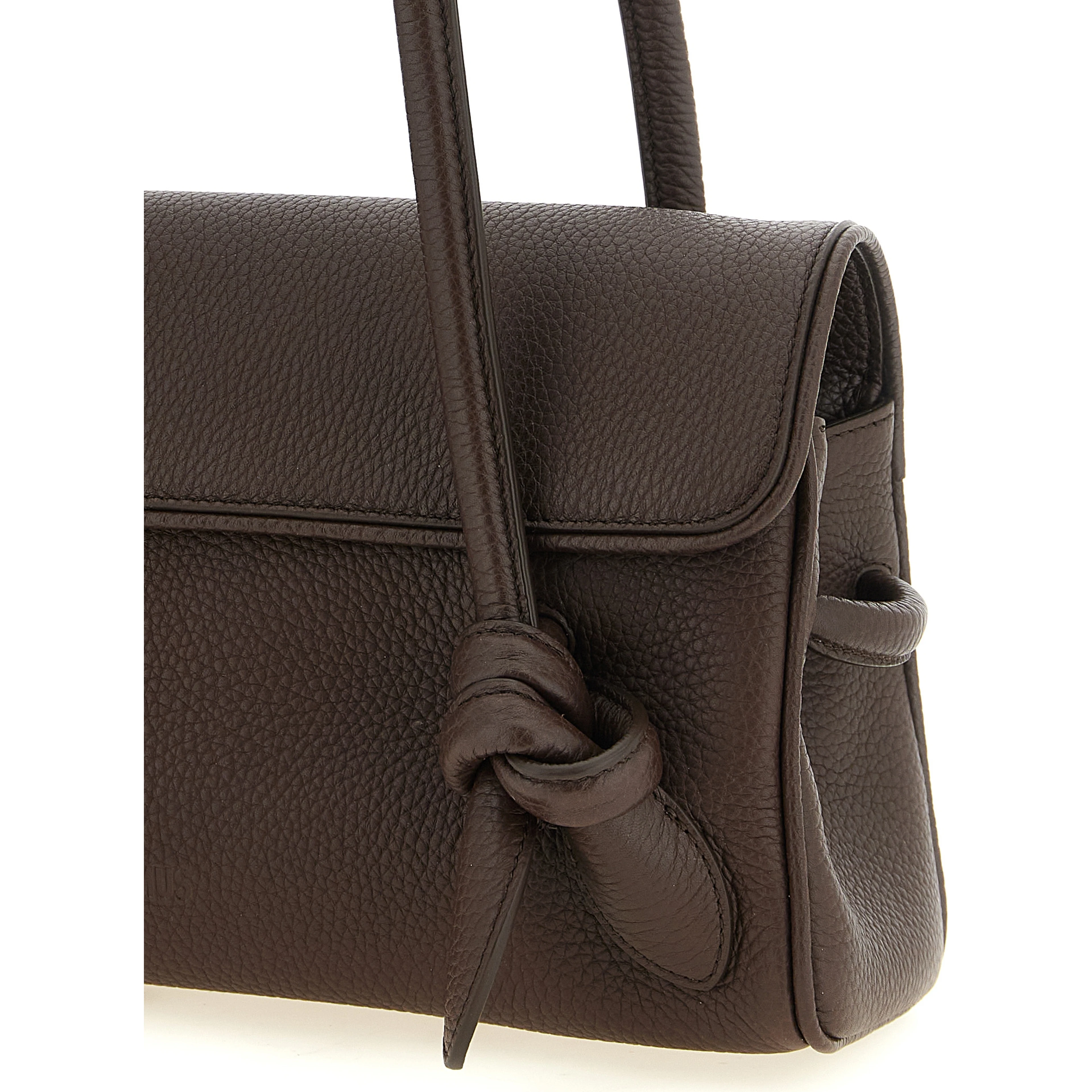 Brown Calfskin Shoulder Bag
