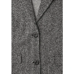 Black Polyester Blazer