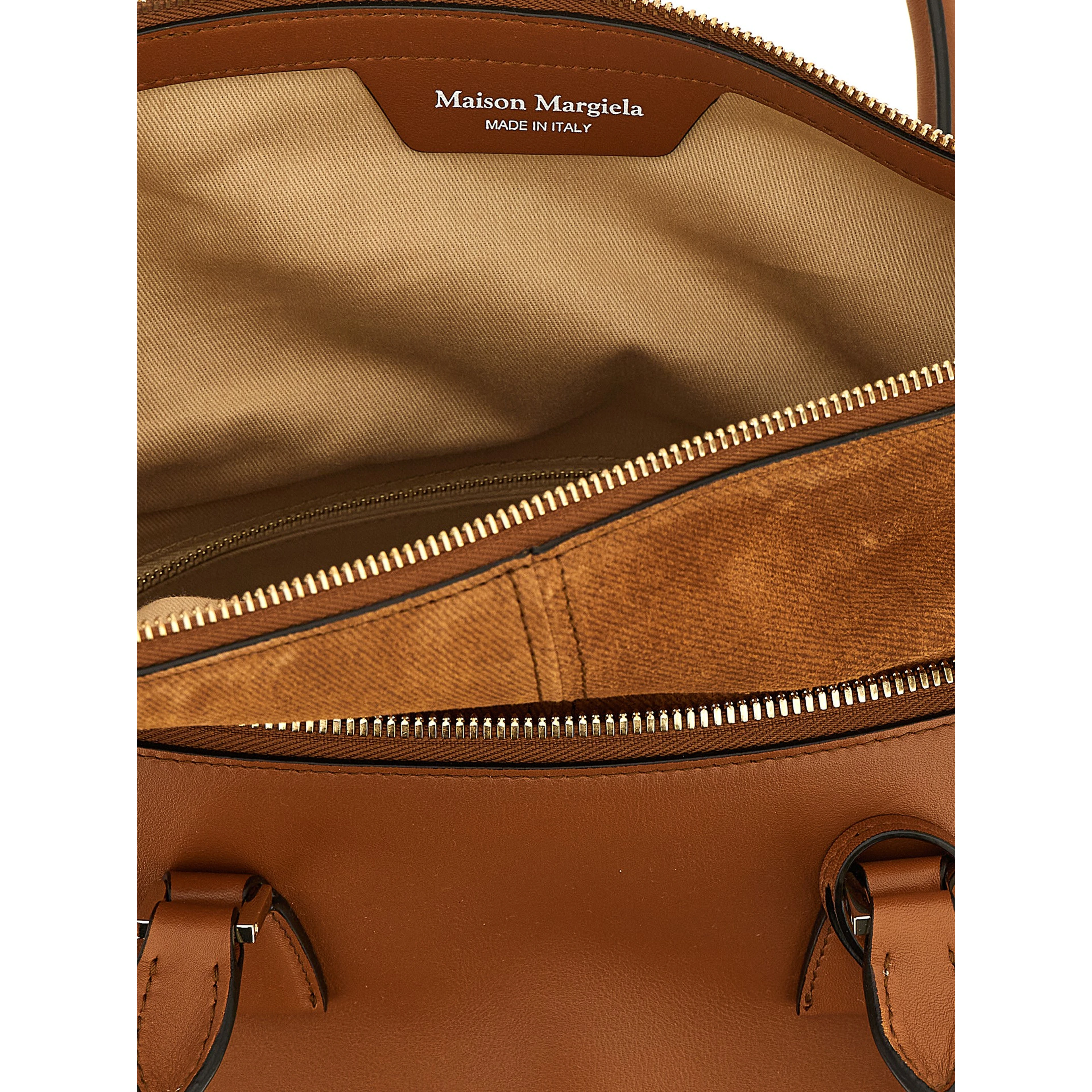 Brown Calfskin Shoulder Bag
