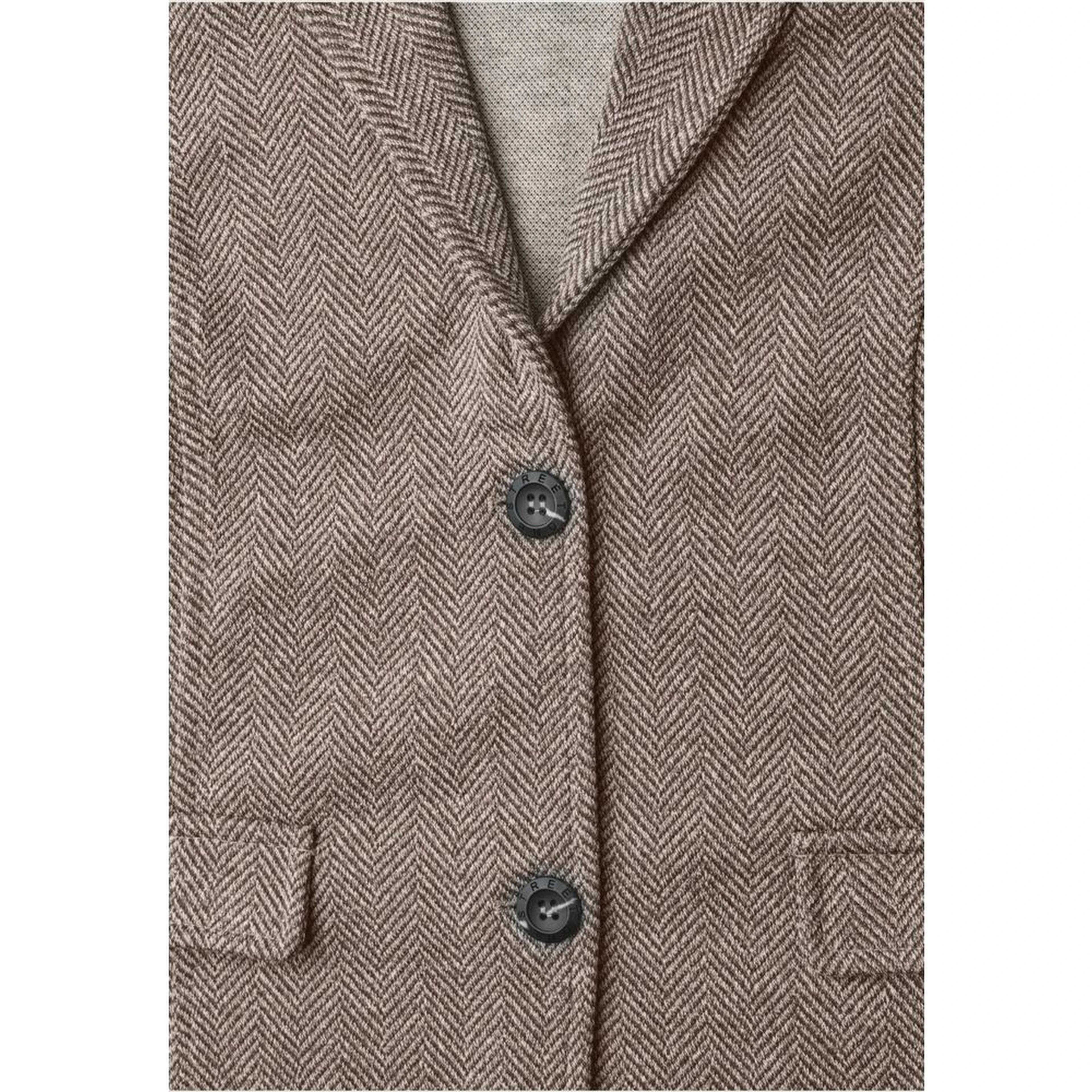 Brown Polyester Blazer