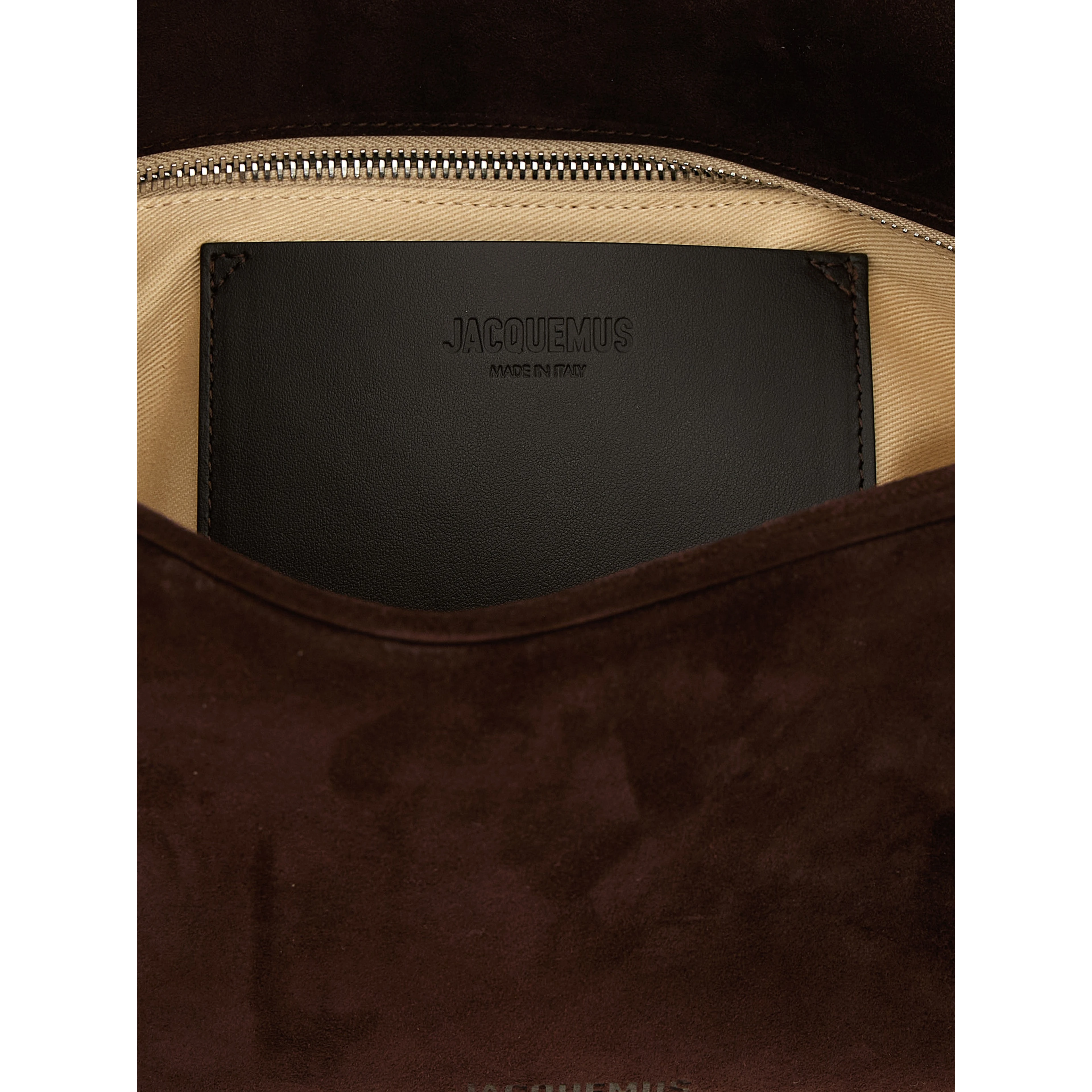 Brown Calfskin Shoulder Bag