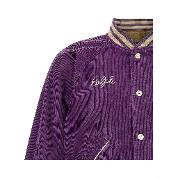 Purple Cotton Bomber