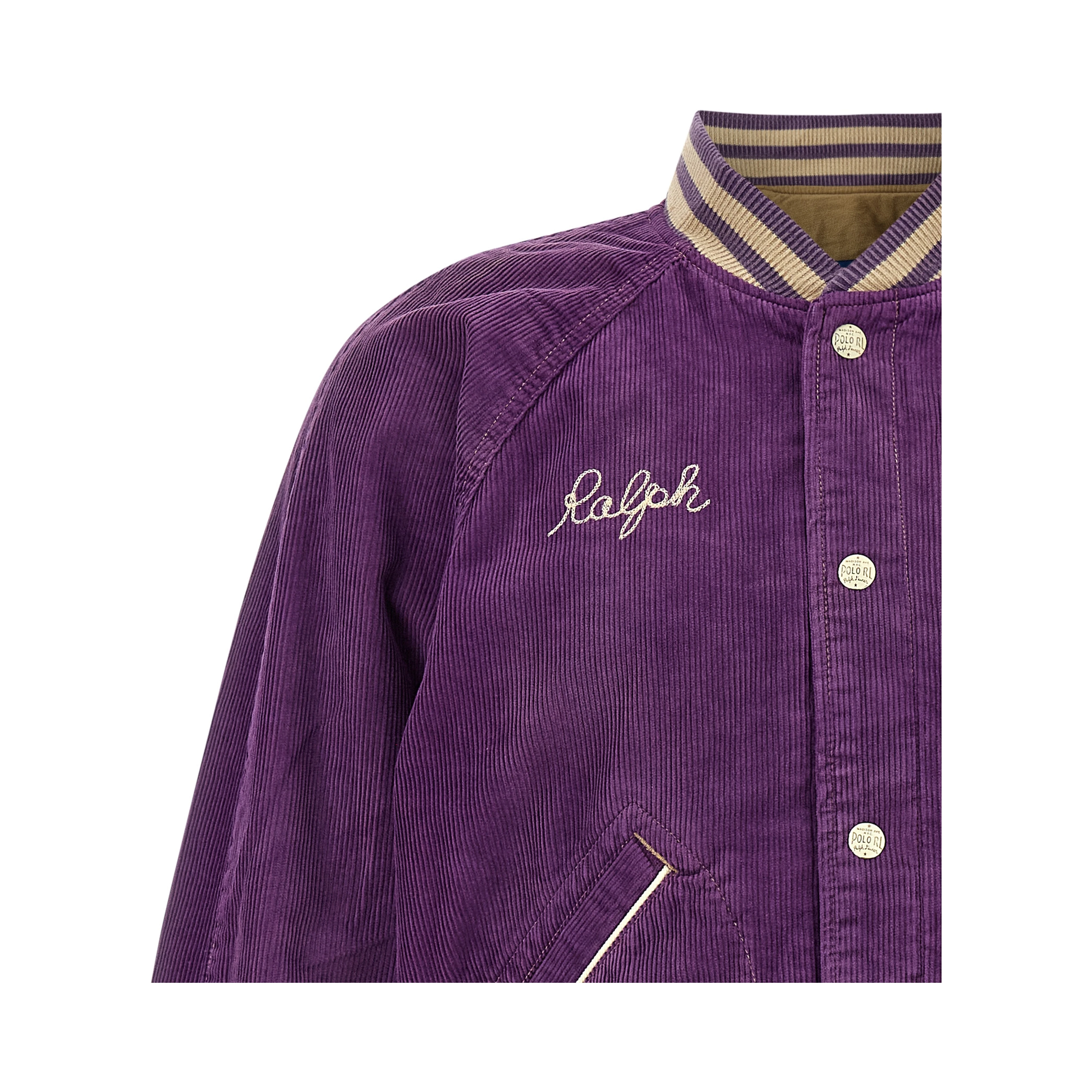 Purple Cotton Bomber
