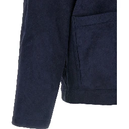 Blue Lamb Leather Leather Jacket