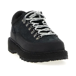 Black Cowhide Ankle Boots