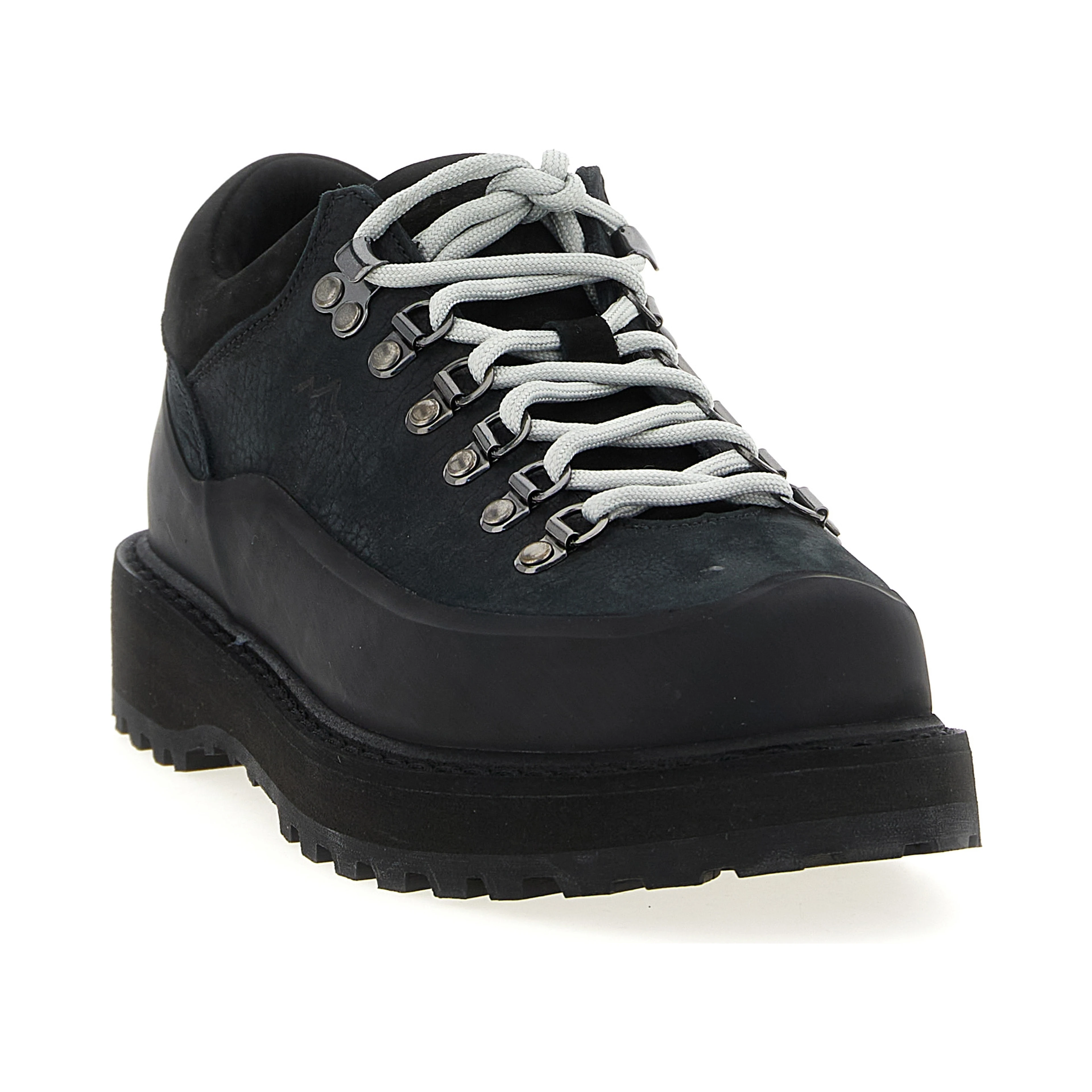 Black Cowhide Ankle Boots