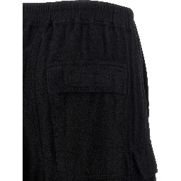 Black Cotton Cargo Pants