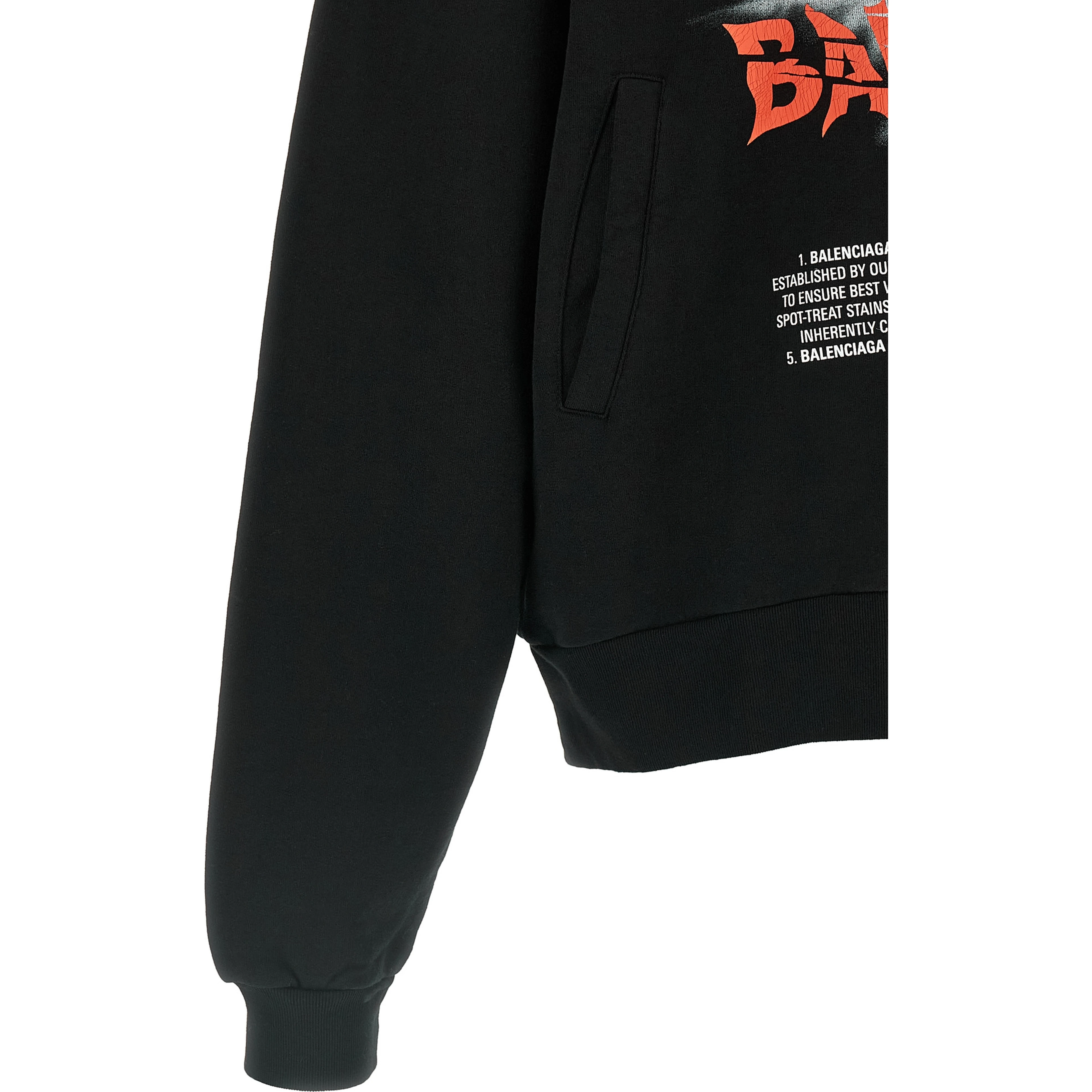 Black Cotton Sweatshirt