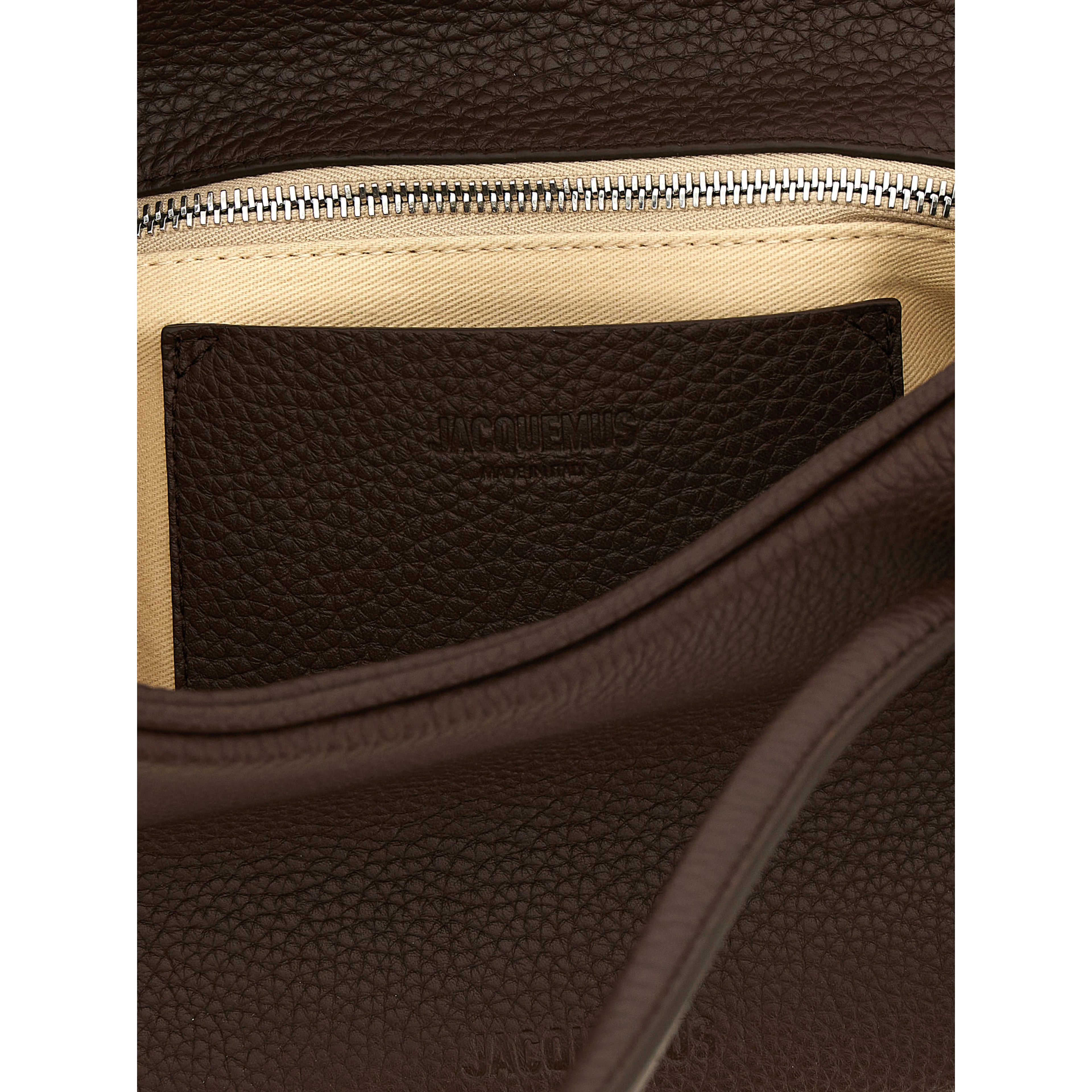 Brown Calfskin Shoulder Bag