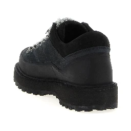 Black Cowhide Ankle Boots