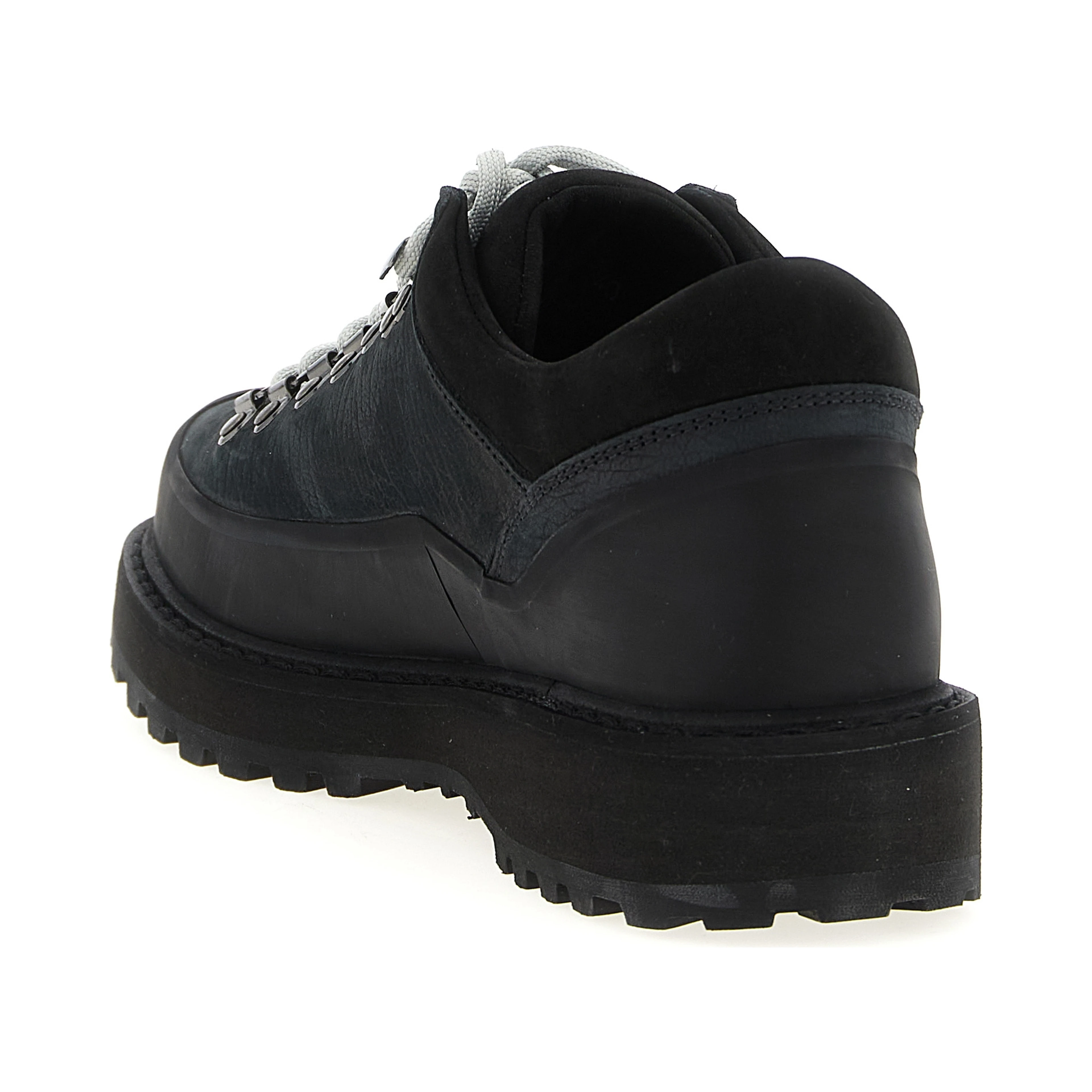 Black Cowhide Ankle Boots