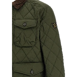 Bicolor Polyester Full-Length Jacket