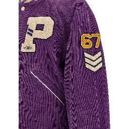Purple Cotton Bomber