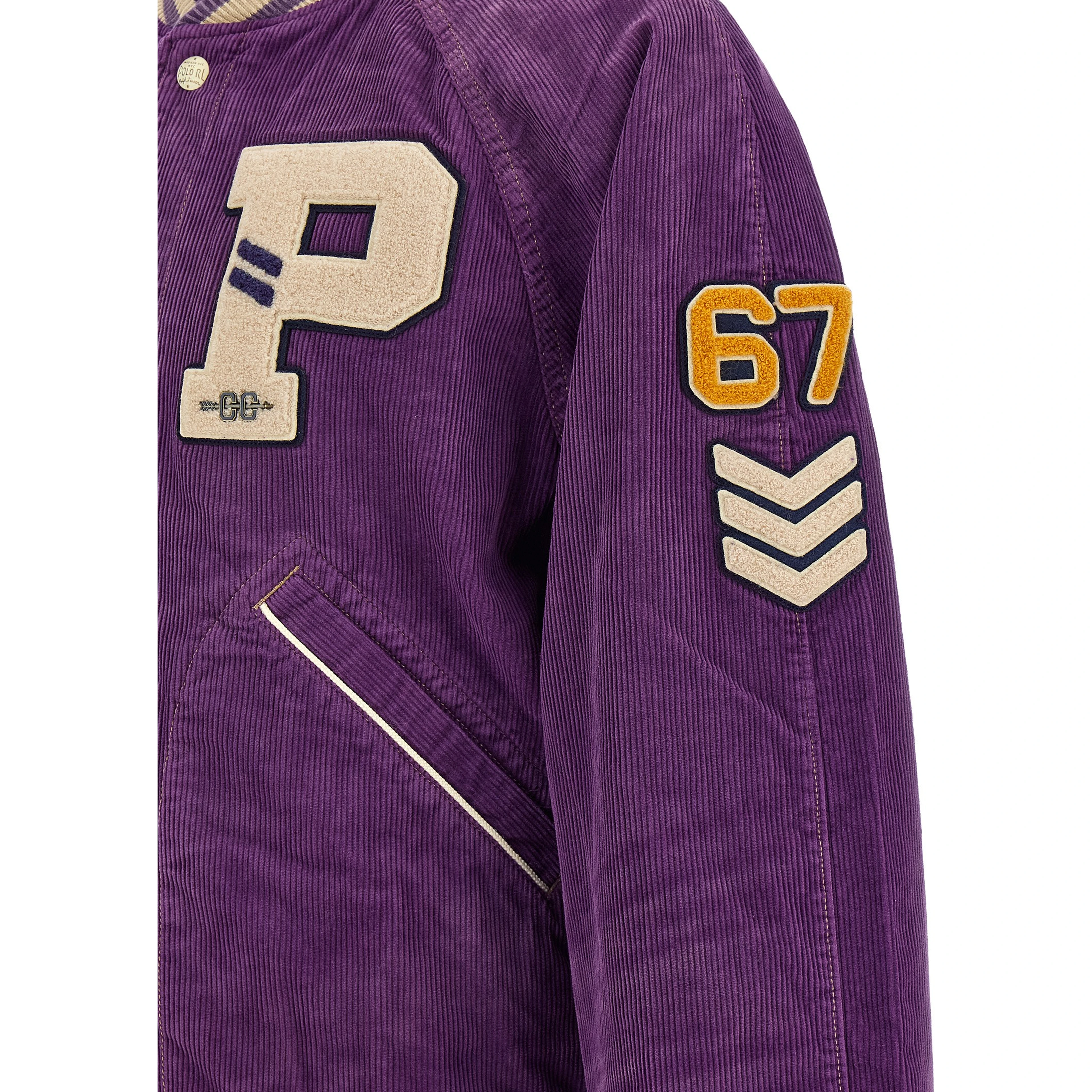 Purple Cotton Bomber