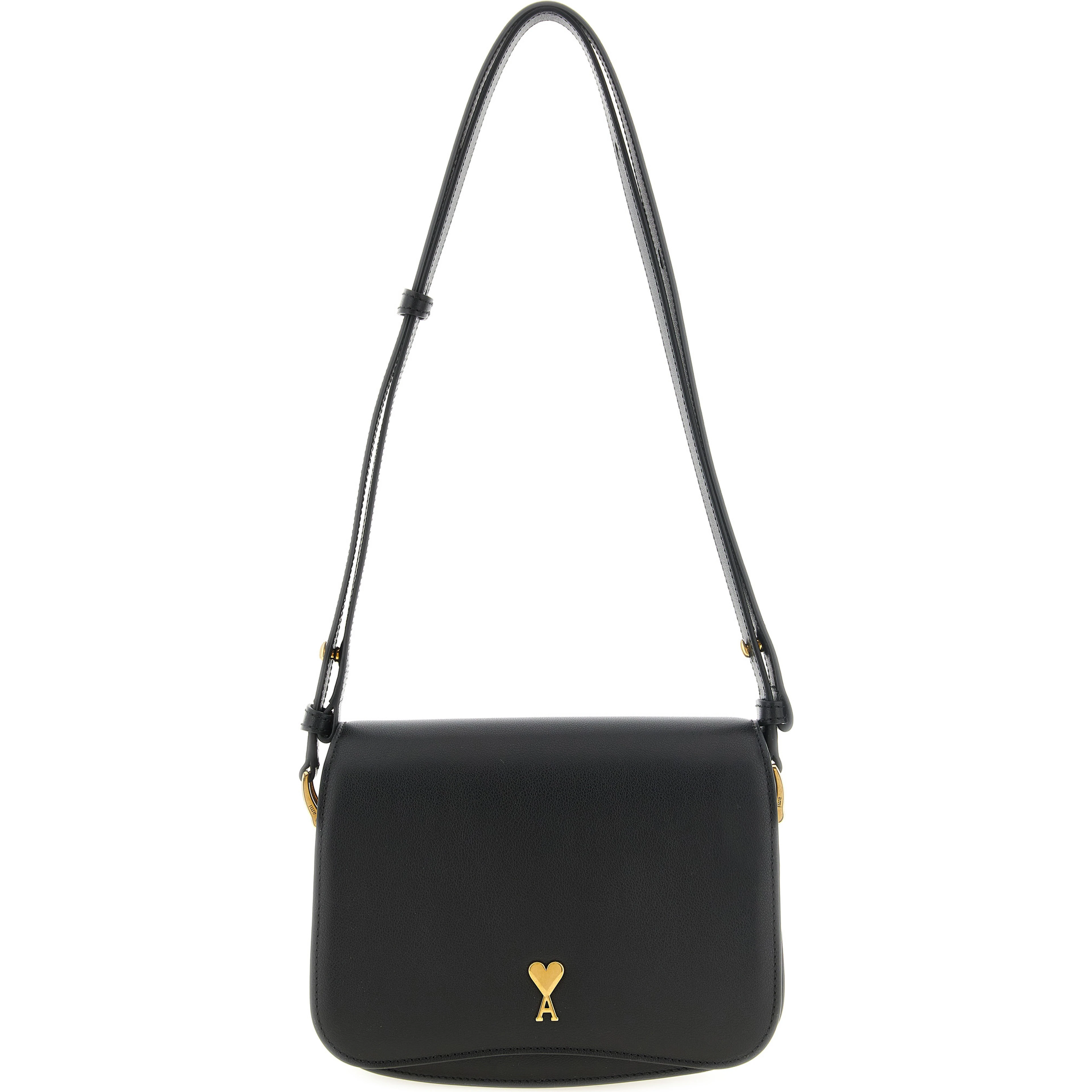 Black Cowhide Crossbody Bag