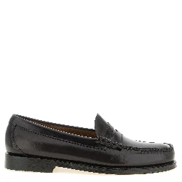 Brown Cowhide Slip-On Loafers