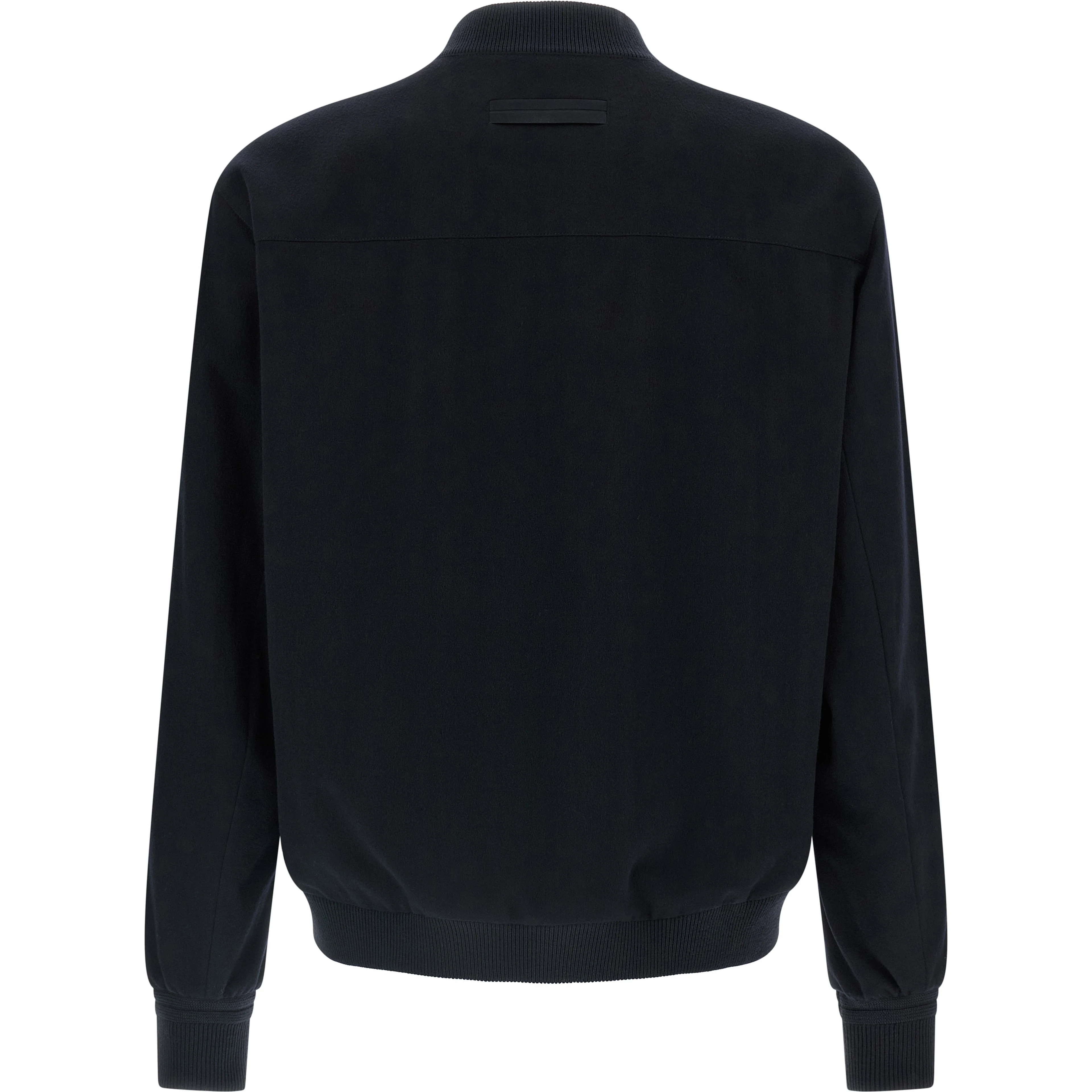 Blue Cashmere Bomber