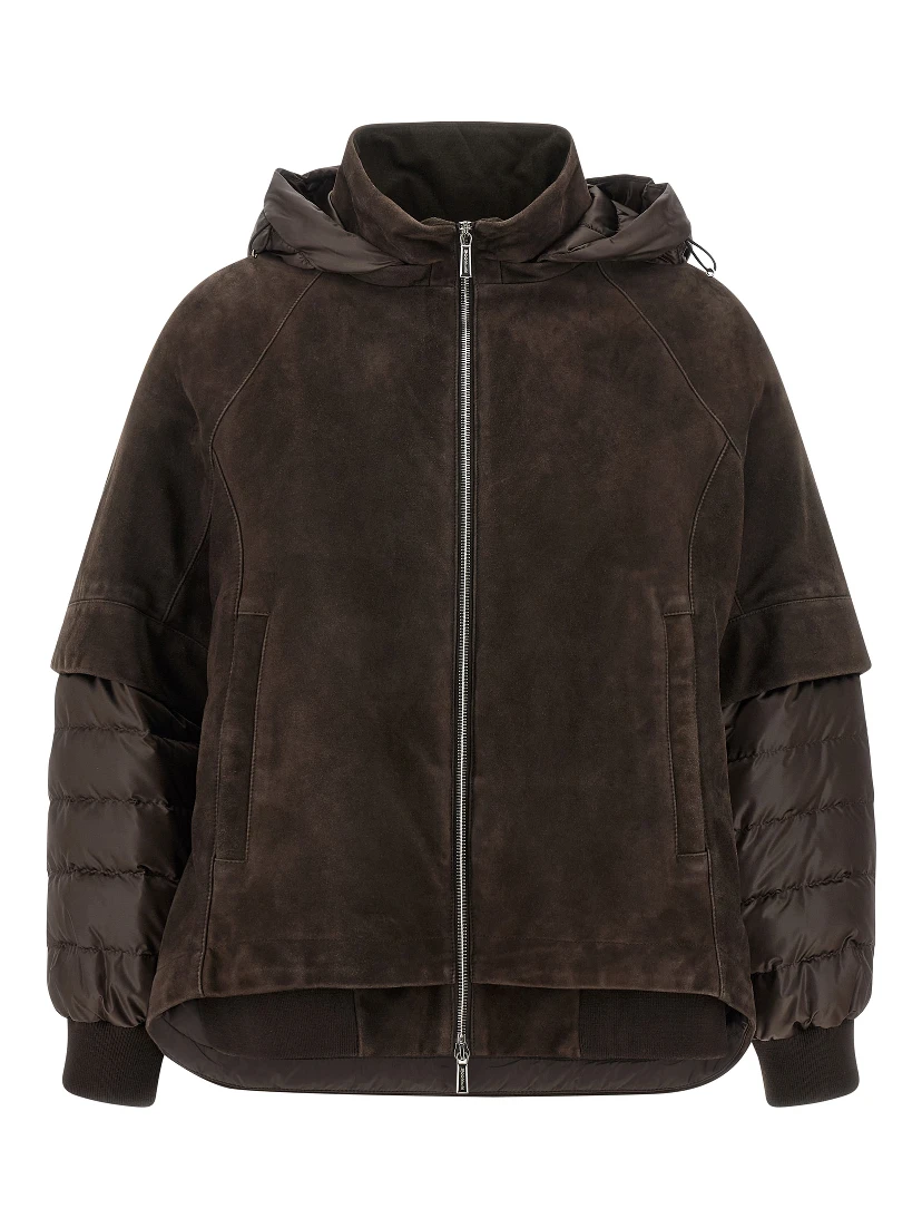 Brown Wool Leather Jacket