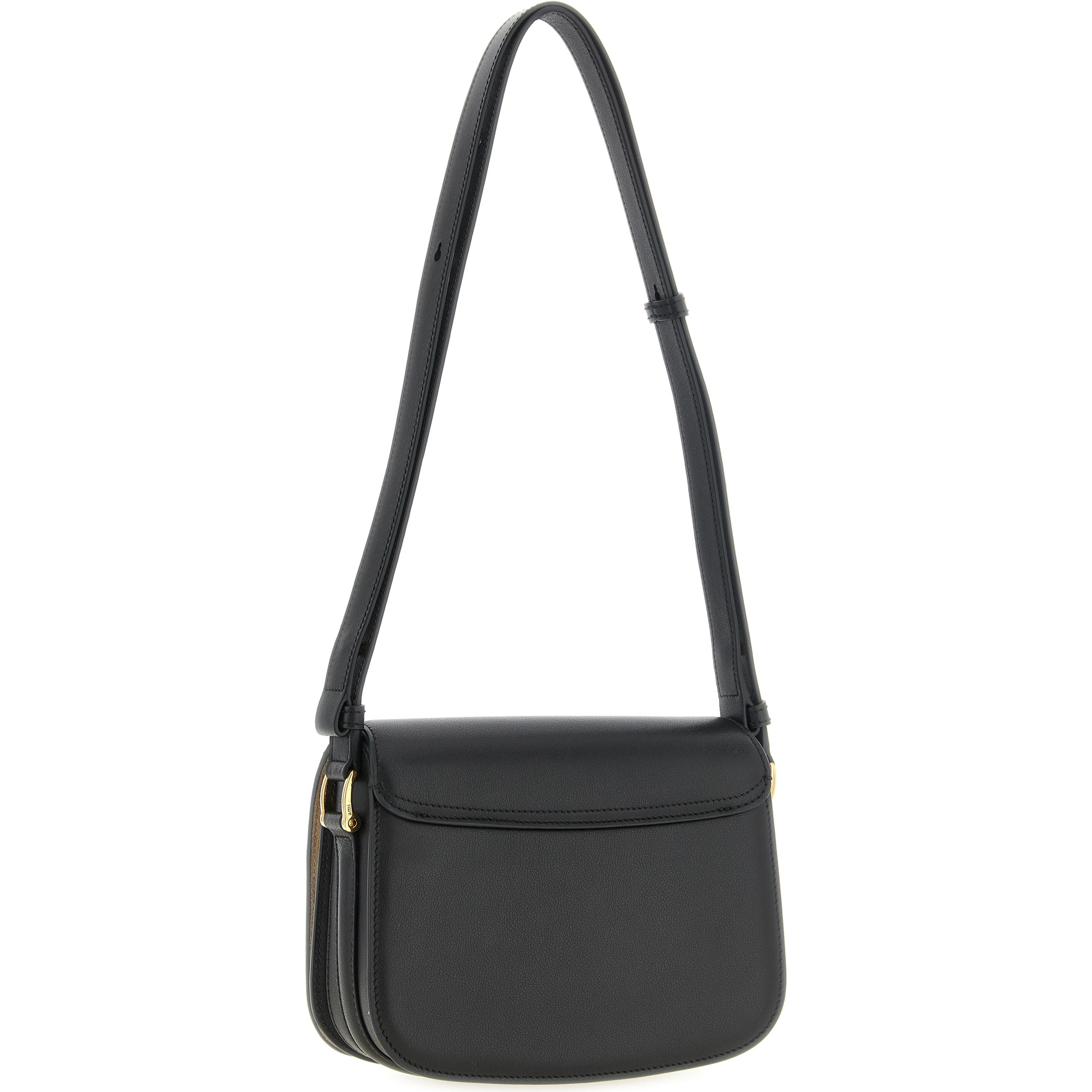 Black Cowhide Crossbody Bag