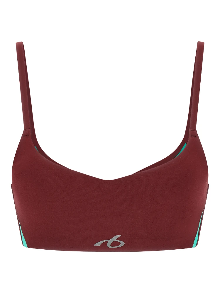 Bordeaux Polyamide Sport Bra