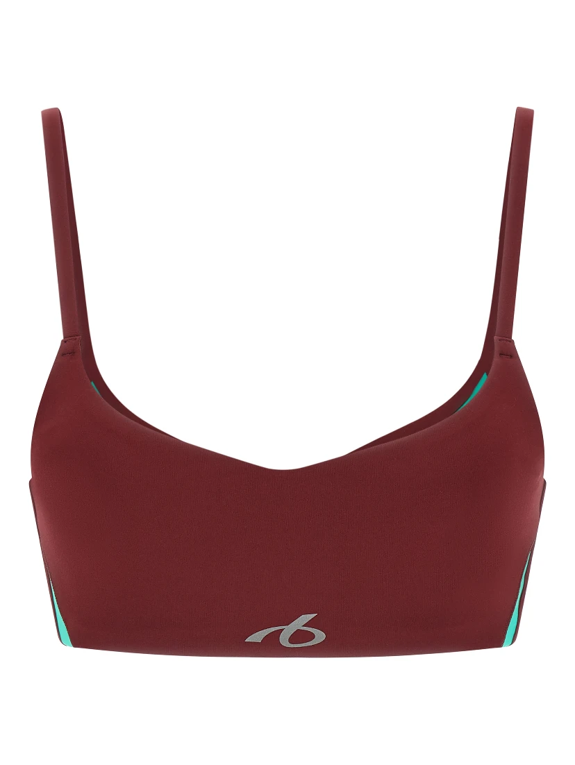 Bordeaux Polyamide Sport Bra