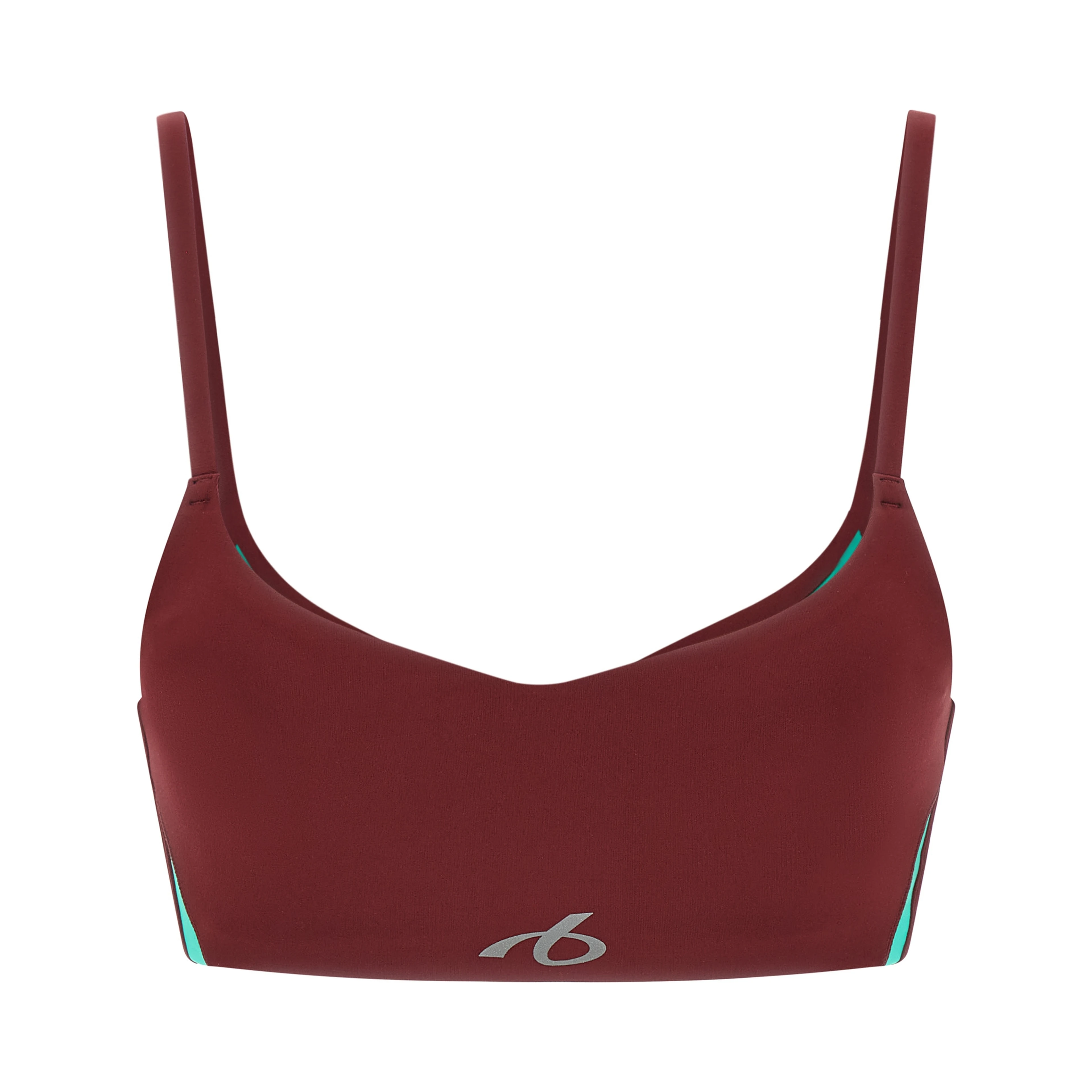Bordeaux Polyamide Sport Bra