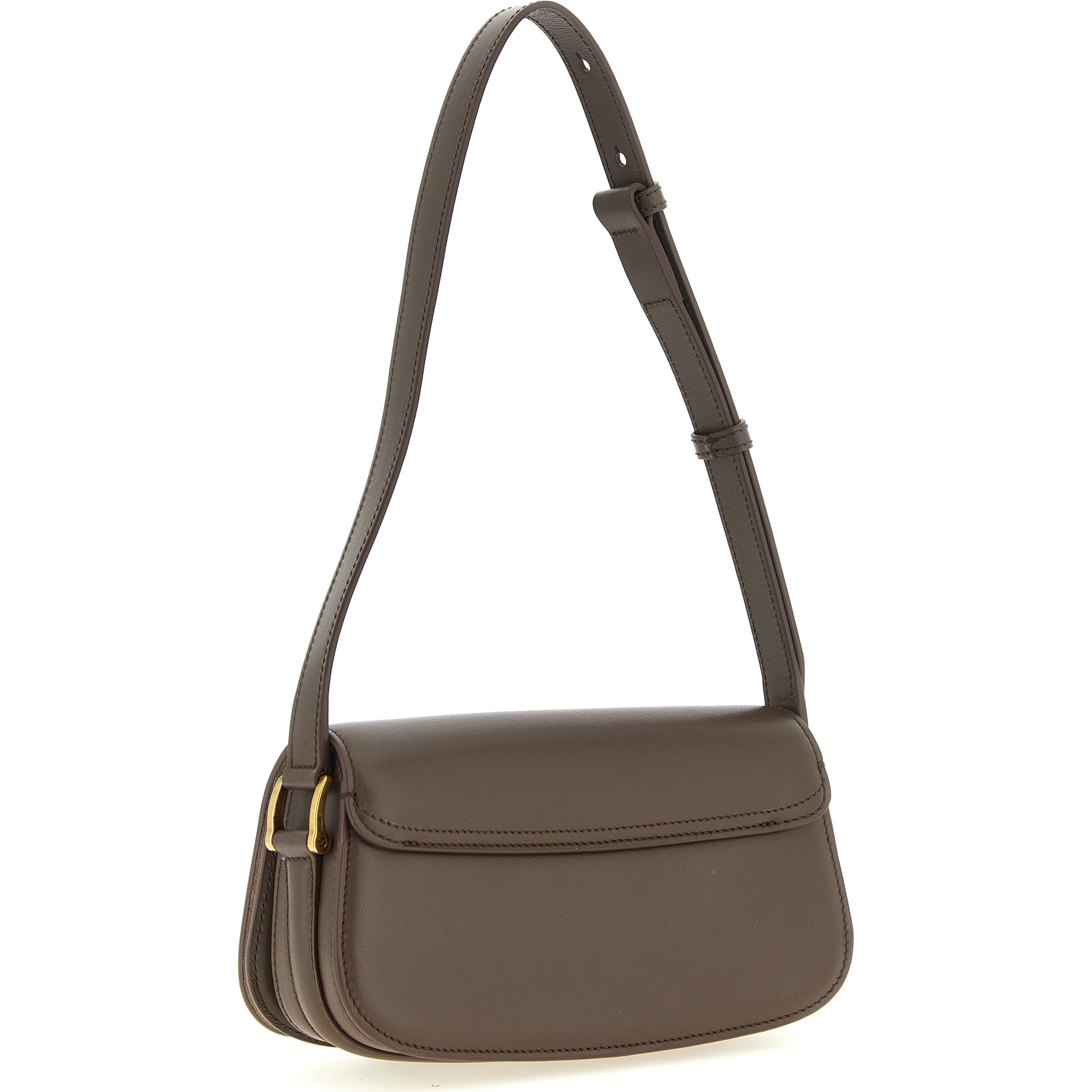 Brown Cowhide Shoulder Bag