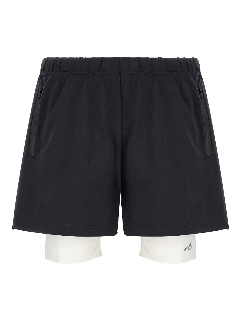 Bicolor Polyamide Bermuda Shorts