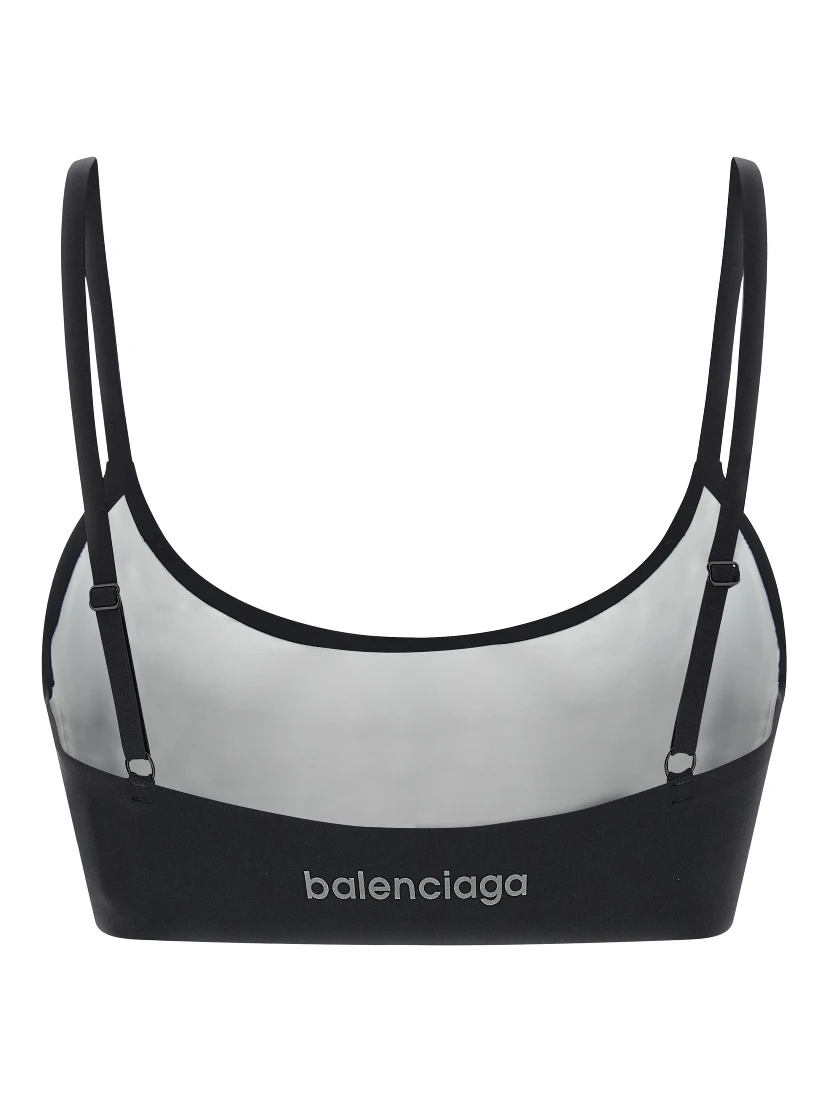 Black Polyamide Sport Bra