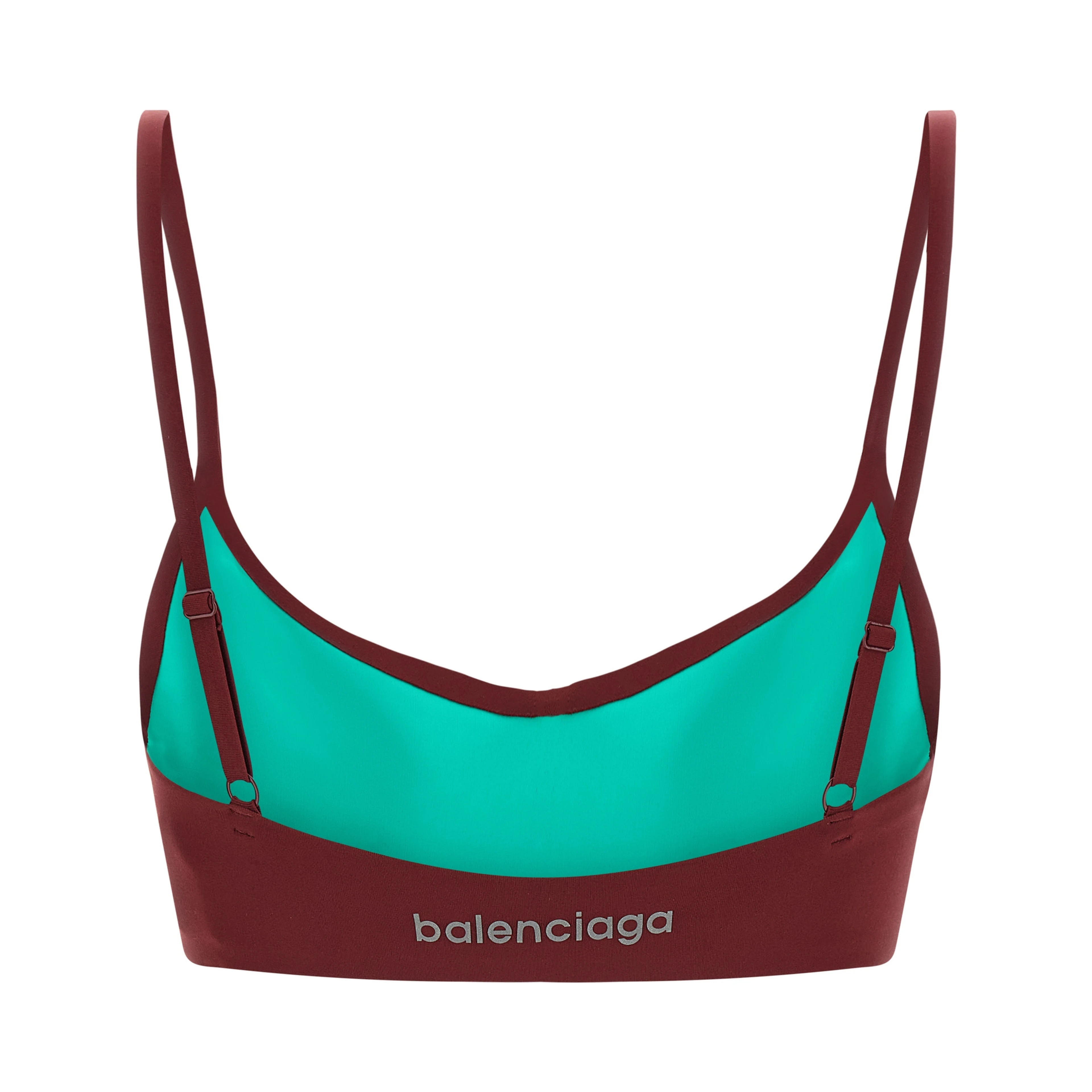 Bordeaux Polyamide Sport Bra