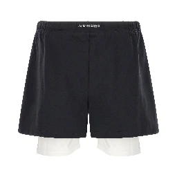 Bicolor Polyamide Bermuda Shorts