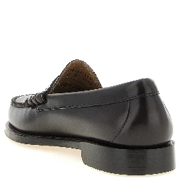 Brown Cowhide Slip-On Loafers